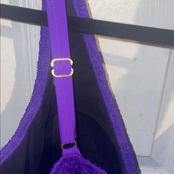 Swimsuits For All Purple One Piece Swim Dress - Picture 8 of 8